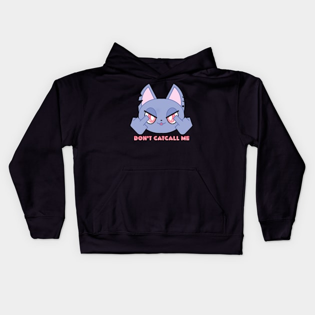 Don't Catcall Me! Kids Hoodie by ThatDistantShore